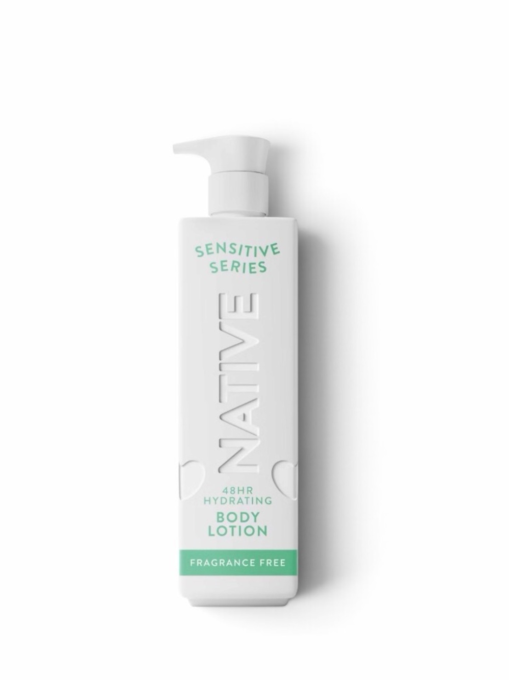 Native Sensitive Series Fragrance-Free Body Lotion - White with Mint Accents
